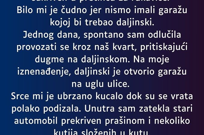 “Nakon što je moj muž preminuo…”