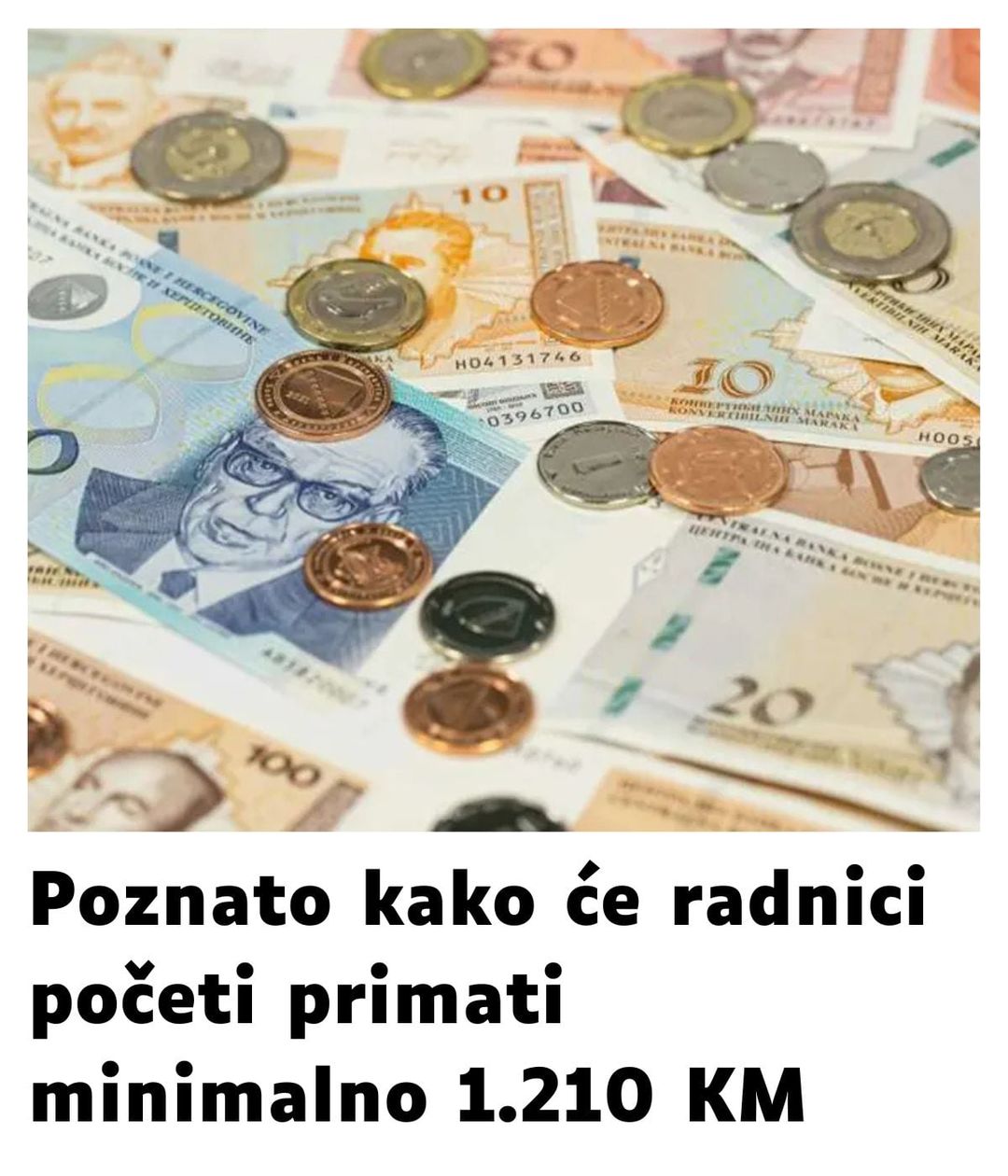 Poznato kako će radnici početi primati minimalno 1.210 KM