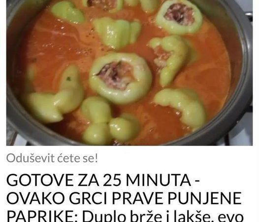 GOTOVE ZA 25 MINUTA – OVAKO GRCI PRAVE PUNJENE PAPRIKE: Duplo brže i lakše, evo u čemu je tajna (RECEPT)