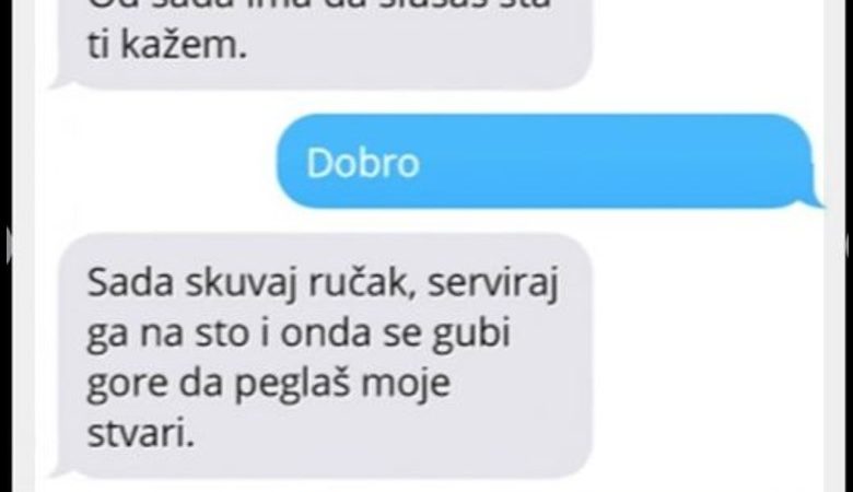 CHAT DANA: Kada kreneš da naređuješ ženi, pa te ona spusti sa samo jednim odgovorom!