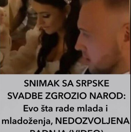 SNIMAK SA SRPSKE SVADBE ZGROZIO NAROD: Evo šta rade mlada i mladoženja, NEDOZVOLJENA RADNJA (VIDEO)