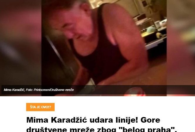 Mima Karadžić udara linije! Gore društvene mreže zbog “belog praha”, sedi za stolom, a u rukama kartica