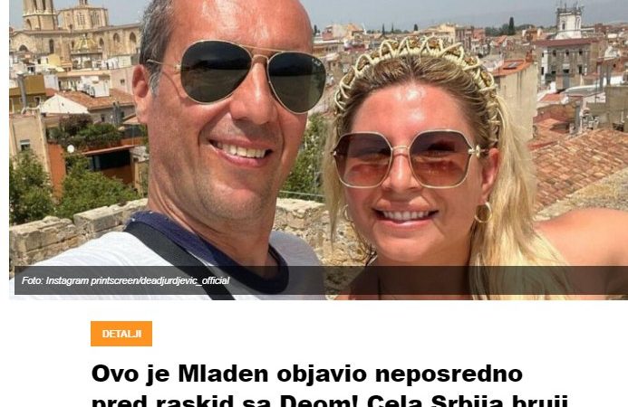 Ovo je Mladen objavio neposredno pred raskid sa Deom! Cela Srbija bruji o njegovim rečima: ”Žurio sam jer…”