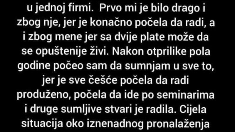 “U braku smo preko 20 godina i moja žena je oduvijek bila na burzi rada”