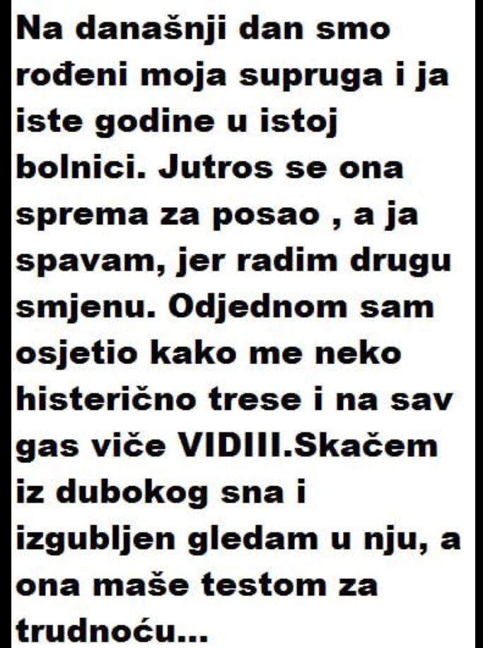 Ispovesti NA DANAŠNJI DAN SMO ROĐENI MOJA SUPRUG