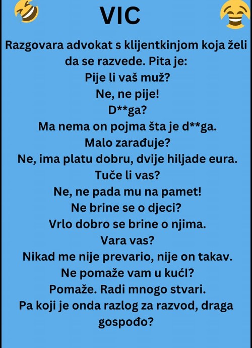 VIC: Razgovara advokat s klijentkinjom koja želi da se razvede