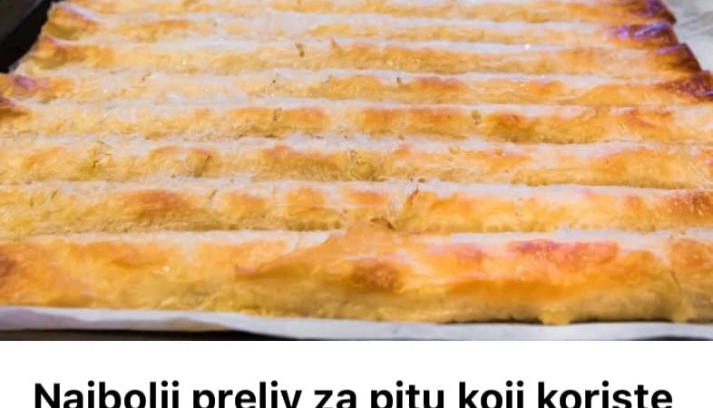 Najbolji preliv za pitu koji koriste pekari: U isto vrijeme će biti i hrskava i meka