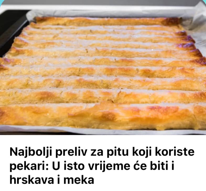 Najbolji preliv za pitu koji koriste pekari: U isto vrijeme će biti i hrskava i meka