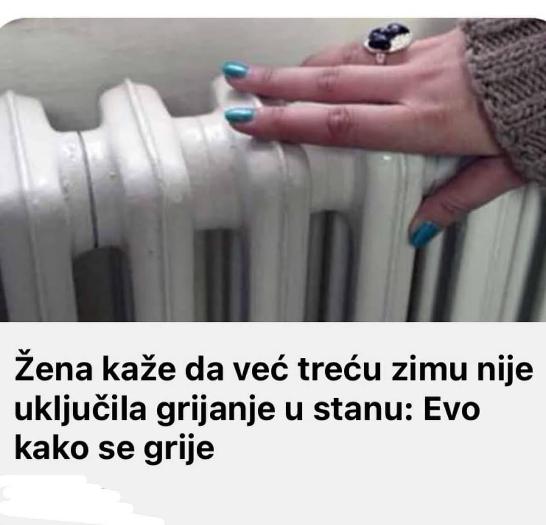 Žena kaže da već treću zimu nije uključila grijanje u stanu: Evo kako se grije