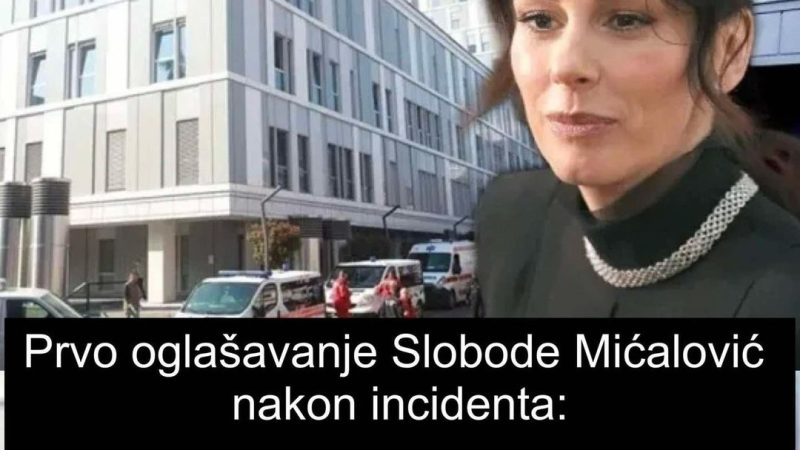 Prvo oglašavanje Slobode Mićalović nakon incidenta:OVO SU NAJNOVIJI DETALJI