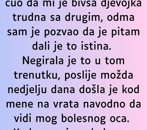 “Od kolege s posla sam čuo da mi je bivša djevojka trudna sa drugim…”