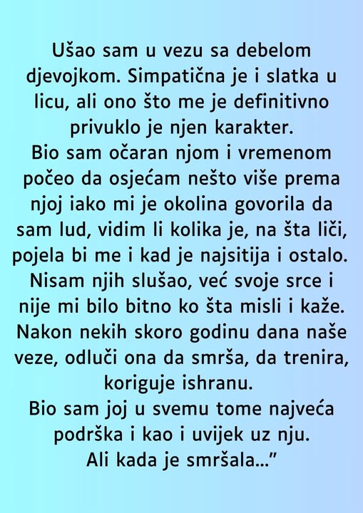 “Moja sestra je izgubila muža i osmogodišnjeg sina u nesreći mjesec dana prije mog vjenčanja…”