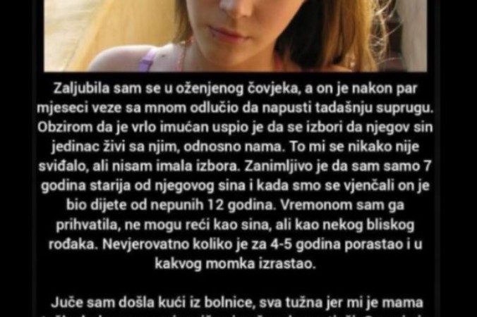 “Zaljubila sam se u oženjenog čovjeka”