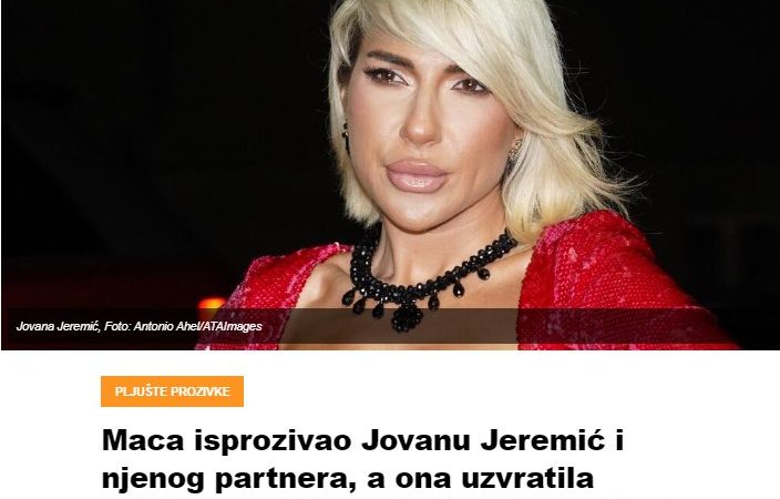 Maca isprozivao Jovanu Jeremić i njenog partnera, a ona uzvratila rafalnom paljbom: Potkačila ga nikad jače