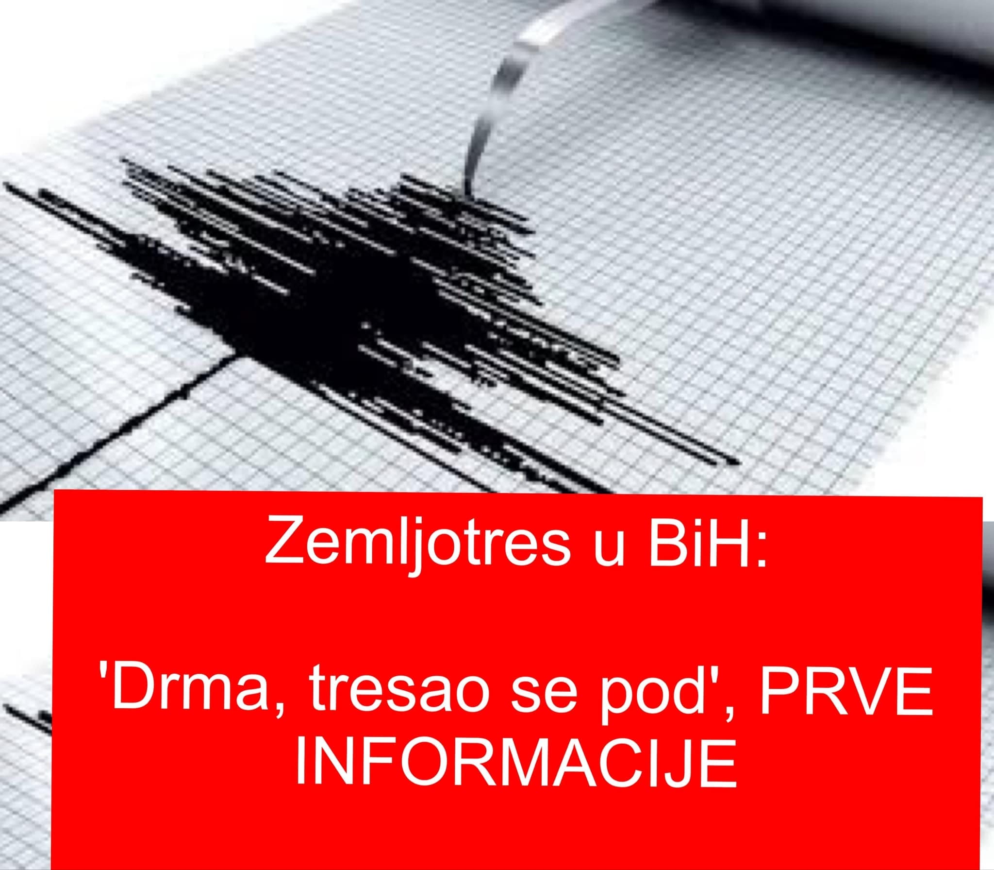 Zemljotres u BiH: ‘Drma, tresao se pod’, PRVE INFORMACIJE