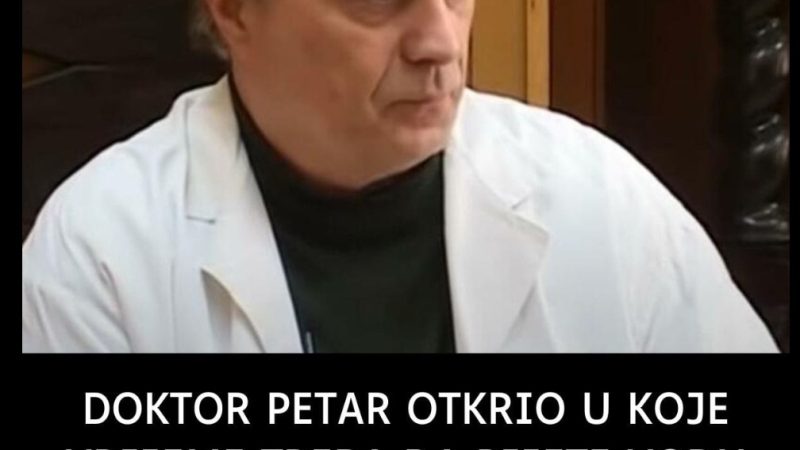 DOKTOR PETAR OTKRIO U KOJE VRIJEME TREBA DA PIJETE VODU: Zapamtite tu SATNICU