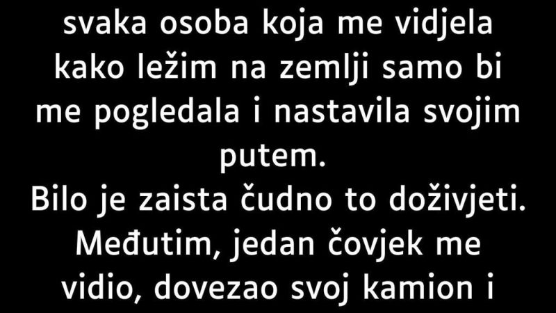 “Neki dan dok sam hodala ulicom…”