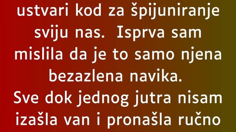 “Moja komšinica ima dvogled…”