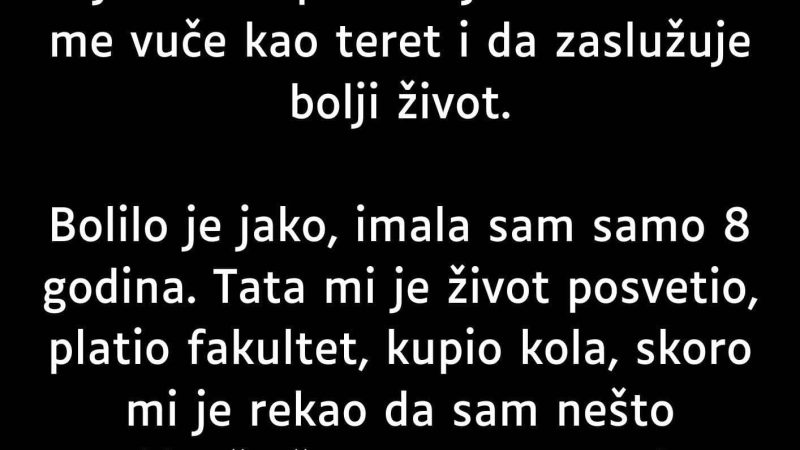 ISPOVIJEST: Mama me je ostavila kad sam imala samo 8 godina