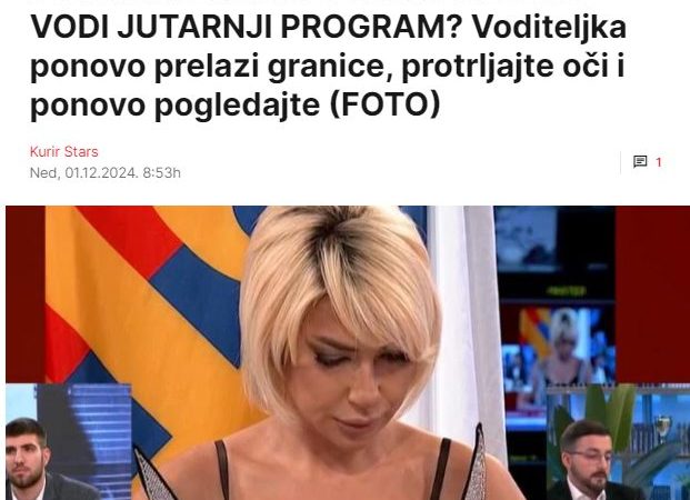 JOVANA JEREMIĆ U BRUSHALTERU VODI JUTARNJI PROGRAM? Voditeljka ponovo prelazi granice, protrljajte oči i ponovo pogledajte (FOTO)