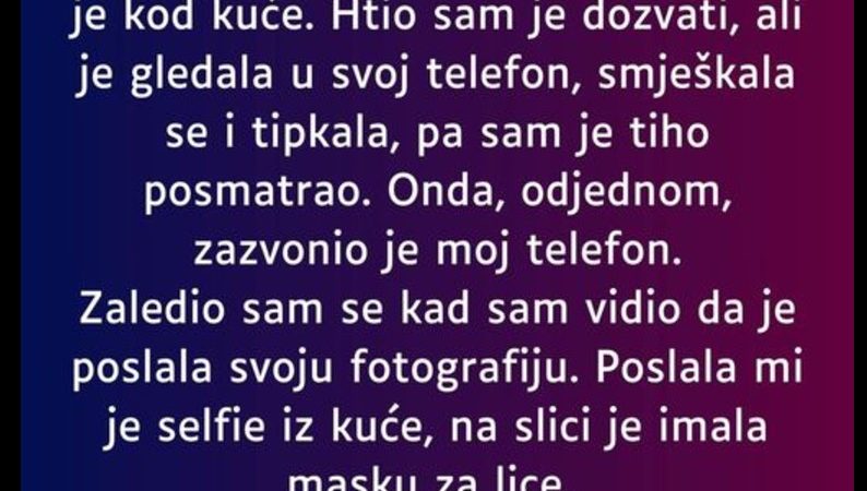 “Bio sam na radnom ručku i vidio svoju ženu u restoranu…”