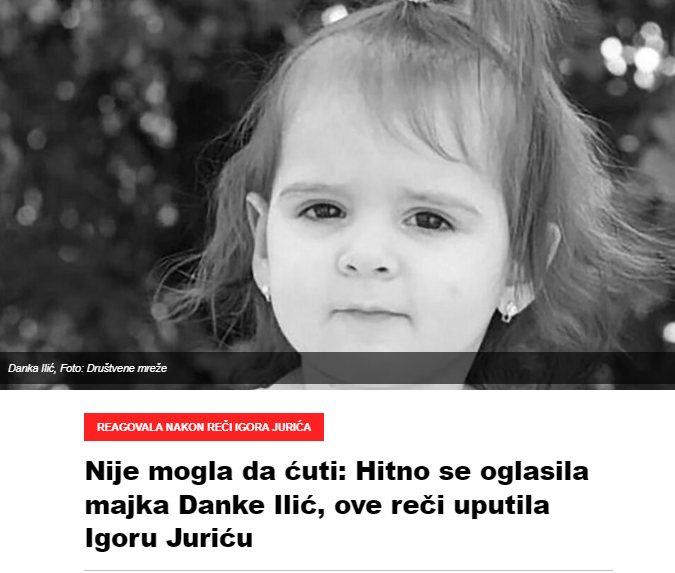 Nije mogla da ćuti: Hitno se oglasila majka Danke Ilić, ove reči uputila Igoru Juriću