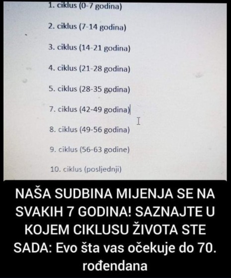 NAŠA SUDBINA MIJENJA SE NA SVAKIH 7 GODINA! SAZNAJTE U KOJEM CIKLUSU ŽIVOTA STE SADA: Evo šta vas očekuje do 70. rođendana