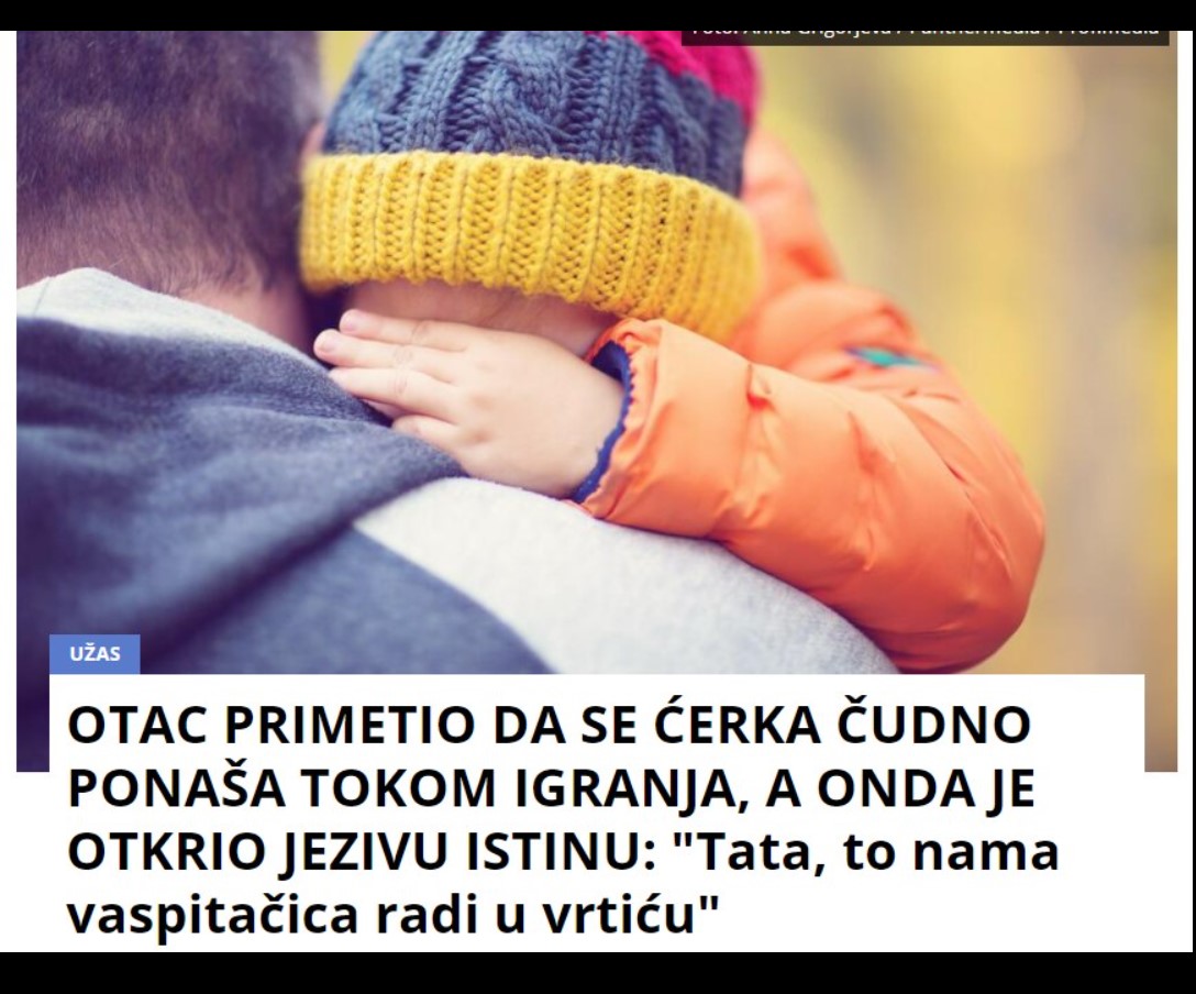 OTAC PRIMETIO DA SE ĆERKA ČUDNO PONAŠA TOKOM IGRANJA, A ONDA JE OTKRIO JEZIVU ISTINU: “Tata, to nama vaspitačica radi u vrtiću”