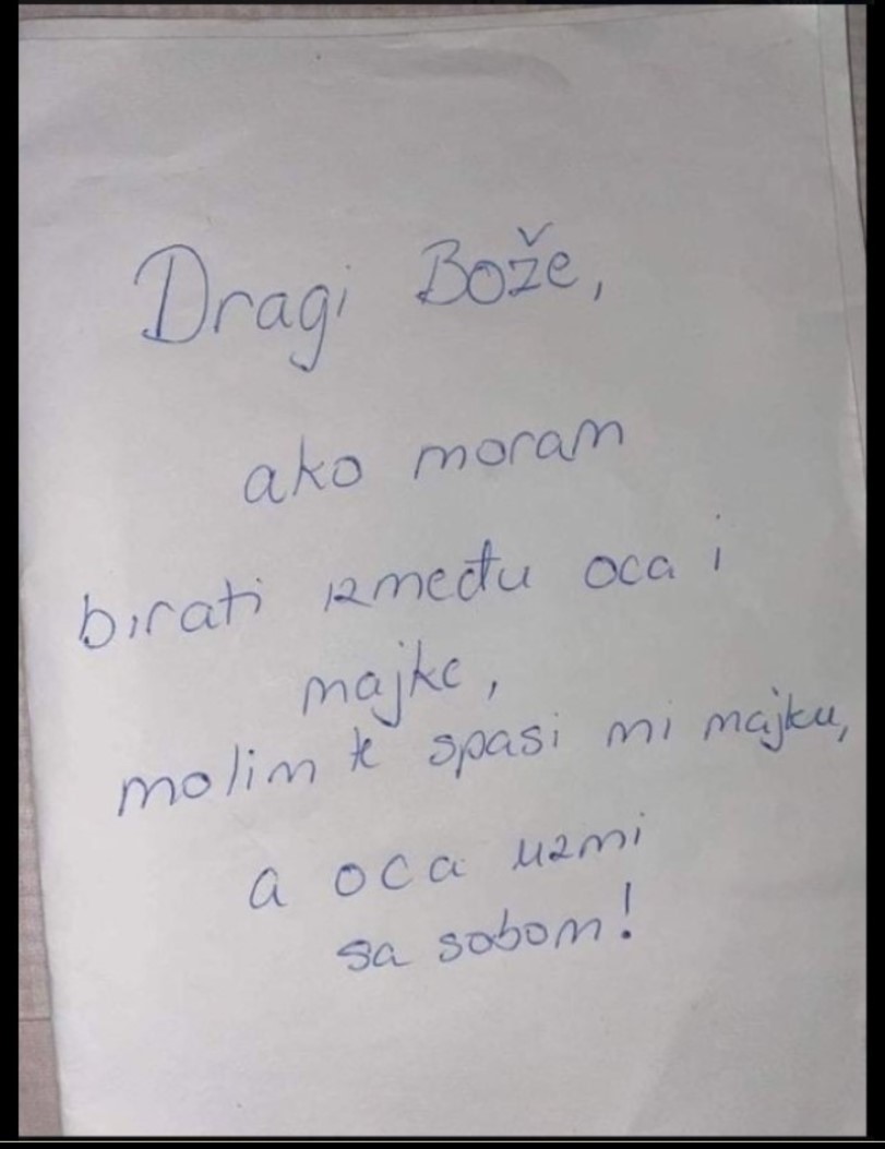 PRIČA: Bože, spasi moju majku