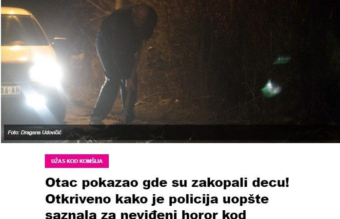 Otac pokazao gde su zakopali decu! Otkriveno kako je policija uopšte saznala za neviđeni horor kod Varaždina