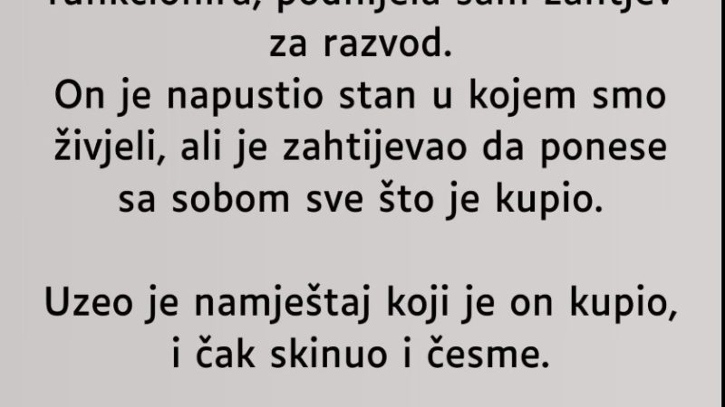 “Udala sam se za bogatog čovjeka…”